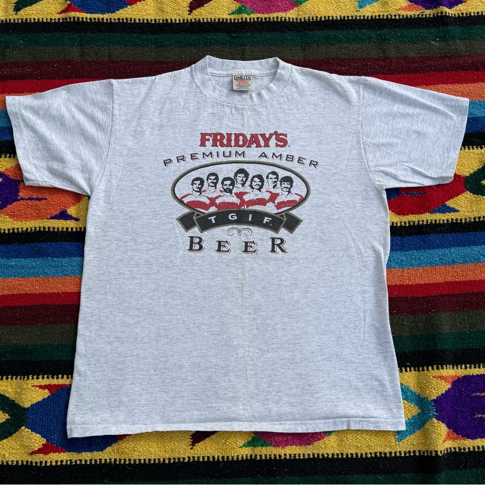 FRIDAYS Premium Amber Beer Graphic Tee - Light Gray